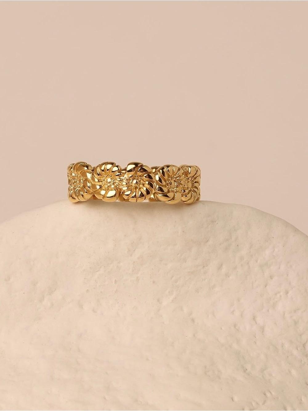 Atolea Coastal Shell Ring -  18k Gold Ring - NWT and Dust Bag  - Sizes 4 & 7